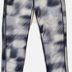 Athleta High Rise Chaturanga Skinny Leg Leggings Sz Small Gray and Black